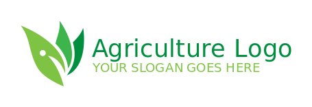 agriculture logo icon Letter I merged with leaf