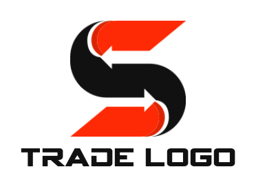 logistics logo arrows merged with Letter S