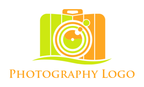 photography logo camera forming suitcase