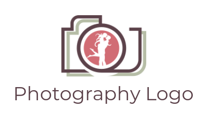 photography logo couple inside camera lens for weddings