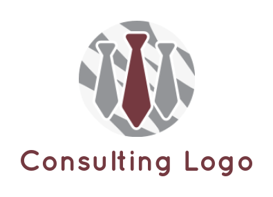 employment logo maker three ties in circle - logodesign.net