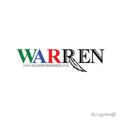 Warren political logo 2020 Indian feather