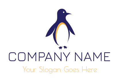 design a pet logo abstract penguin