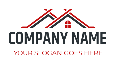 property logo lines forming roof with windows