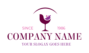 restaurant logo icon beverage and wine glass