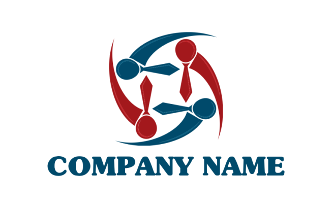human resources logo with an abstract people
