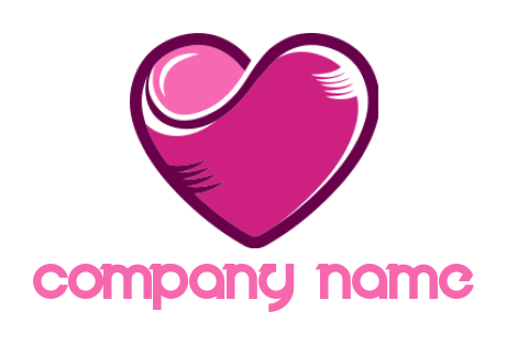 dating logo online abstract large heart - logodesign.net