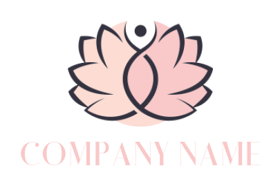 generate a spa logo abstract person with lotus