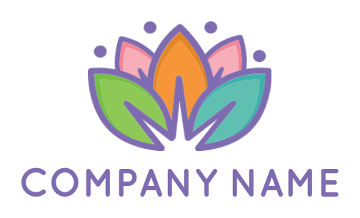design a spa logo abstract persons with lotus