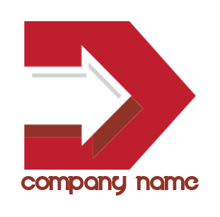 create a marketing logo of an arrow in letter d