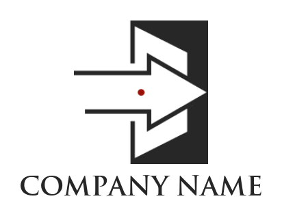 make an employment logo arrow opens door - logodesign.net