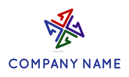 marketing logo icon arrows forming square - logodesign.net