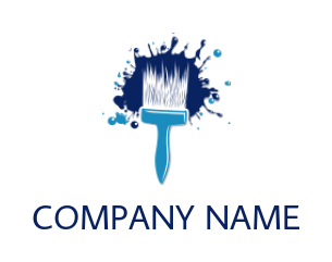 make an arts logo brush splash paint - logodesign.net