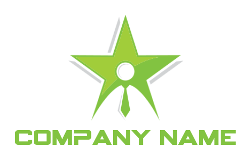 generate a HR logo of businessman inside star