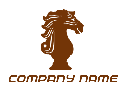 games logo icon chess horse - logodesign.net