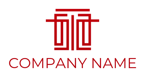 create a law firm logo court pillar maze - logodesign.net