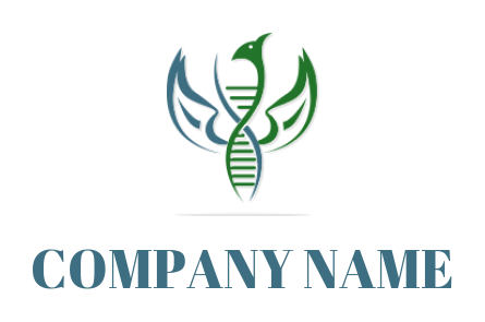 Design a medical logo of DNA forming phoenix - logodesign.net 