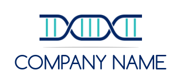 make a research logo DNA strand 