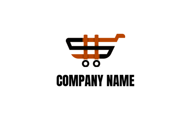 ecommerce logo dollar sign shopping cart