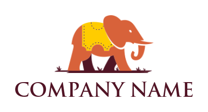 create a pet logo elephant wearing ticket stamp - logodesign.net