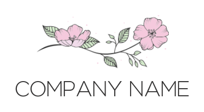 gardening logo image flowers with some leaves