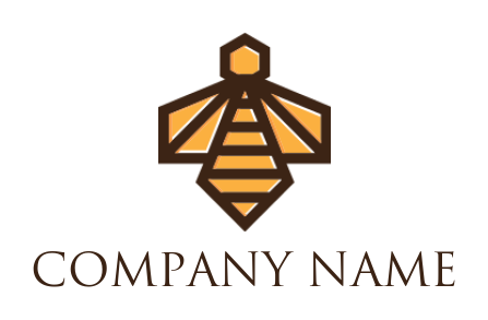 generate a pet logo of honey bee line art