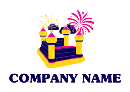 party planner logo jumping castle fireworks