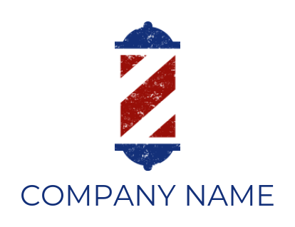 Letter Z logo template in barber pole lamp