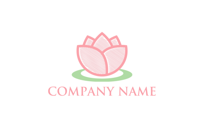 make a spa logo of line art lotus - logodesign.net