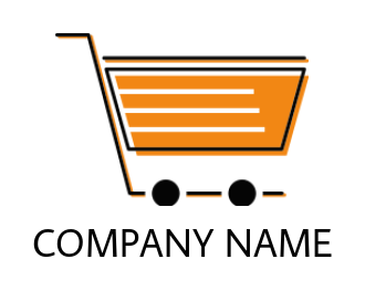 storage logo lines forming shopping cart