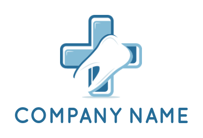 design a medical logo medical plus sign with tooth - logodesign.net