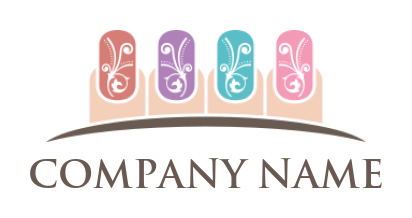 generate a beauty logo of template nail art