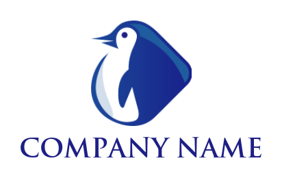 make a pet logo penguin in play symbol - logodesign.net