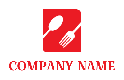 create a Letter Z logo using spoon and fork