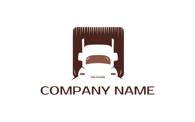 create a transportation logo truck with container - logodesign.net