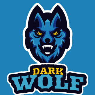 animal logo maker angry wolf face mascot