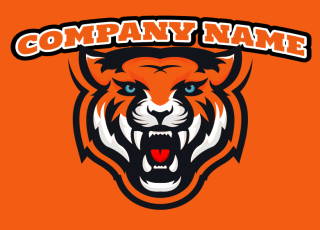 animal logo maker roaring tiger