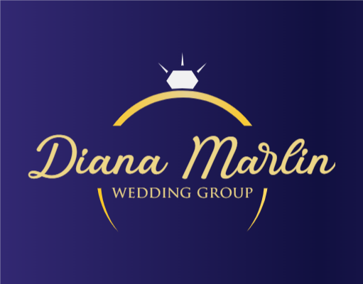 wedding planner maker logo diamond ring