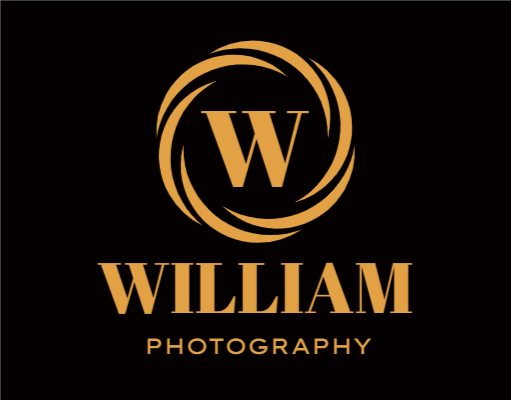 photographer logo symbol initial in twine circle