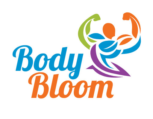 fitness logo maker shapes forming body builder