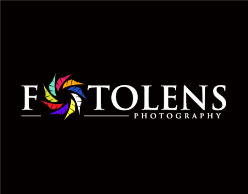 photography logo icon feathers forming lens