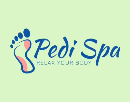 spa logo online abstract feet