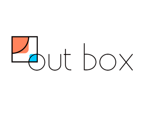 advertising logo image box on text