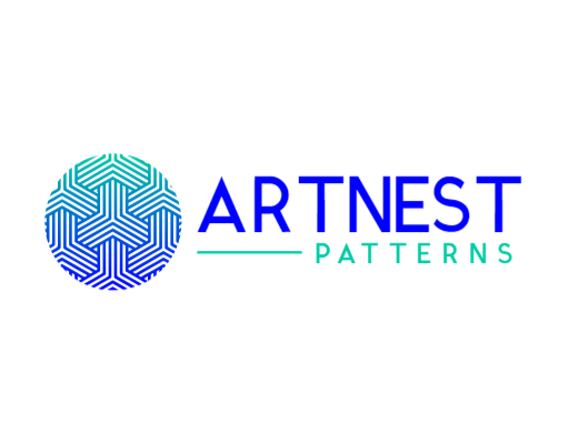 IT firm logo interlocking circuit pattern circle