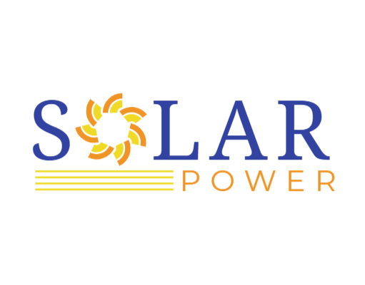 solar energy logo icon abstract sun with lines