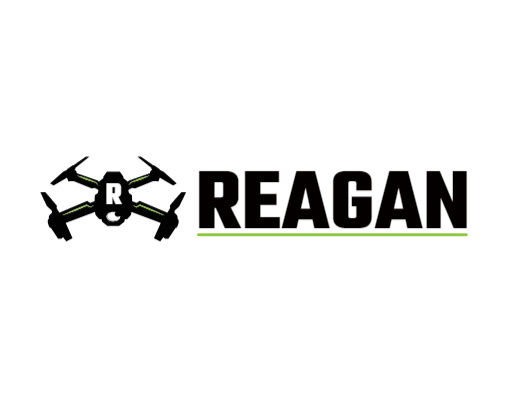 security logo template initial on drone