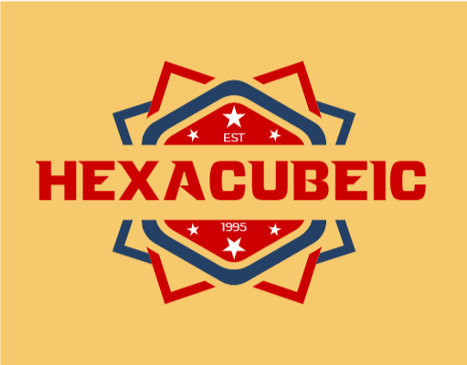 make an fast food logo geometrical shape