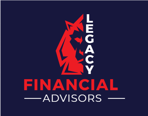 finance logo online half lion face with text