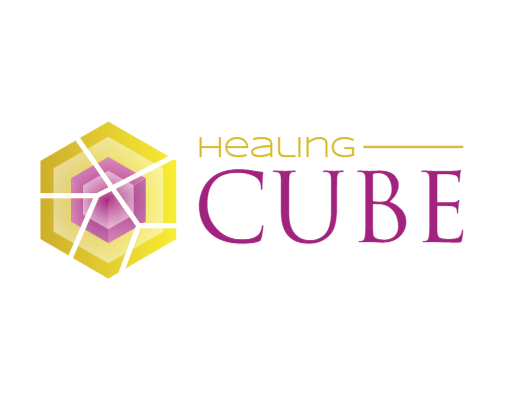 advertising logo symbol 3D cube cracks