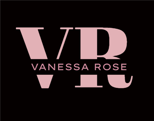 clothing store logo text across letter V and R